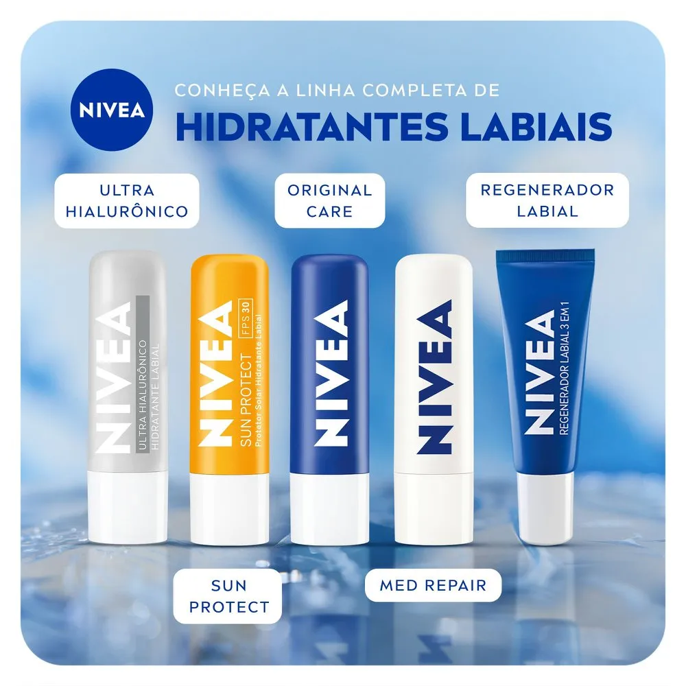 Hidratante Labial Nivea Original Care 4,8g — foto 8