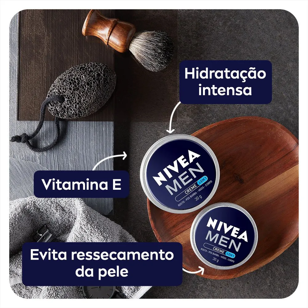 Hidratante Nivea Men 4 em 1 Creme 30g — foto 3