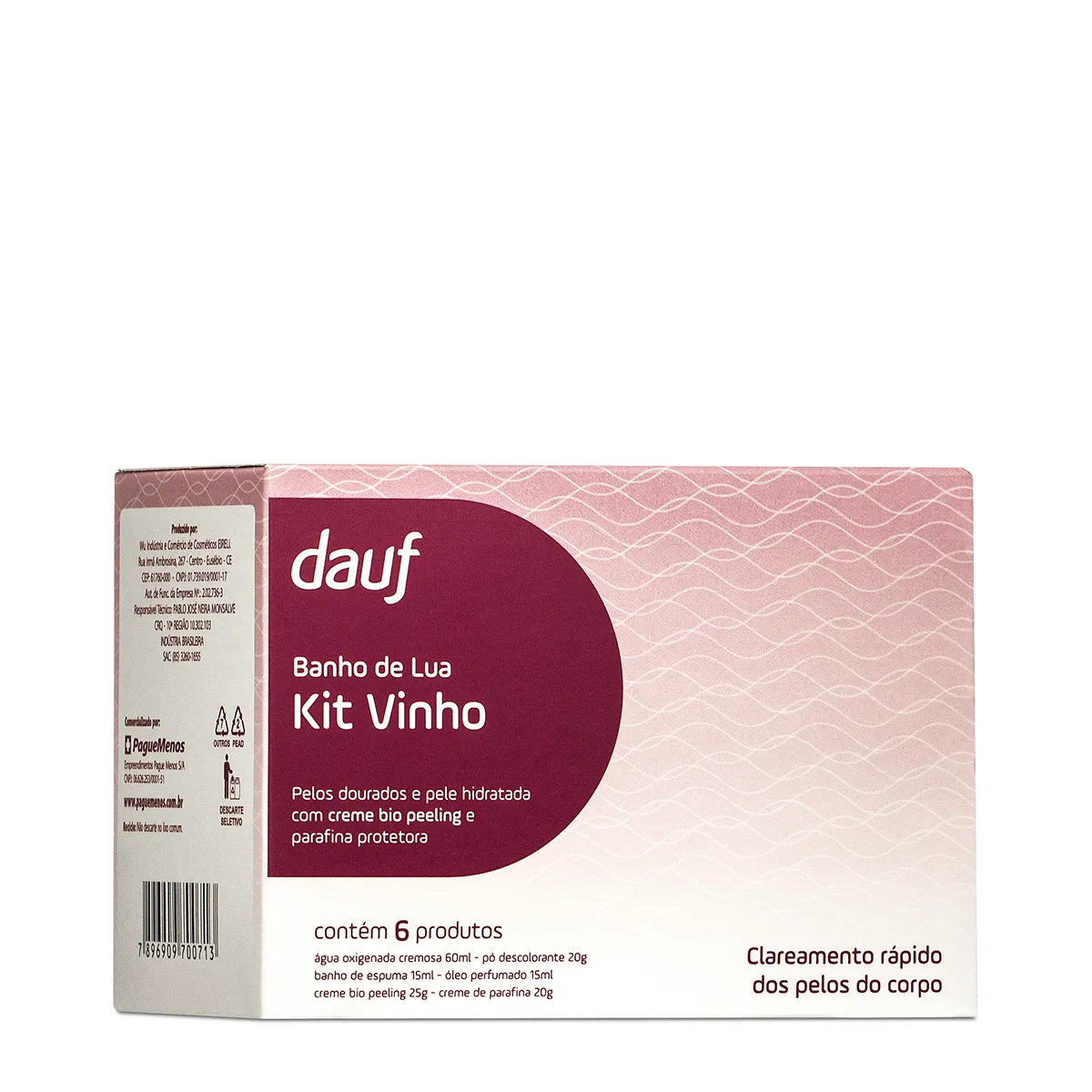 Kit Banho De Lua Dauf Vinho 6 Produtos