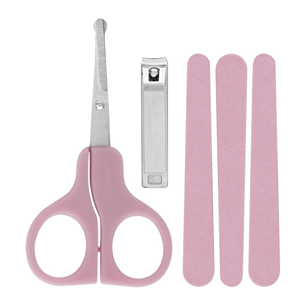 Kit de Unhas para Bebê Mundial Menina Rosa 3 Peças — foto 2
