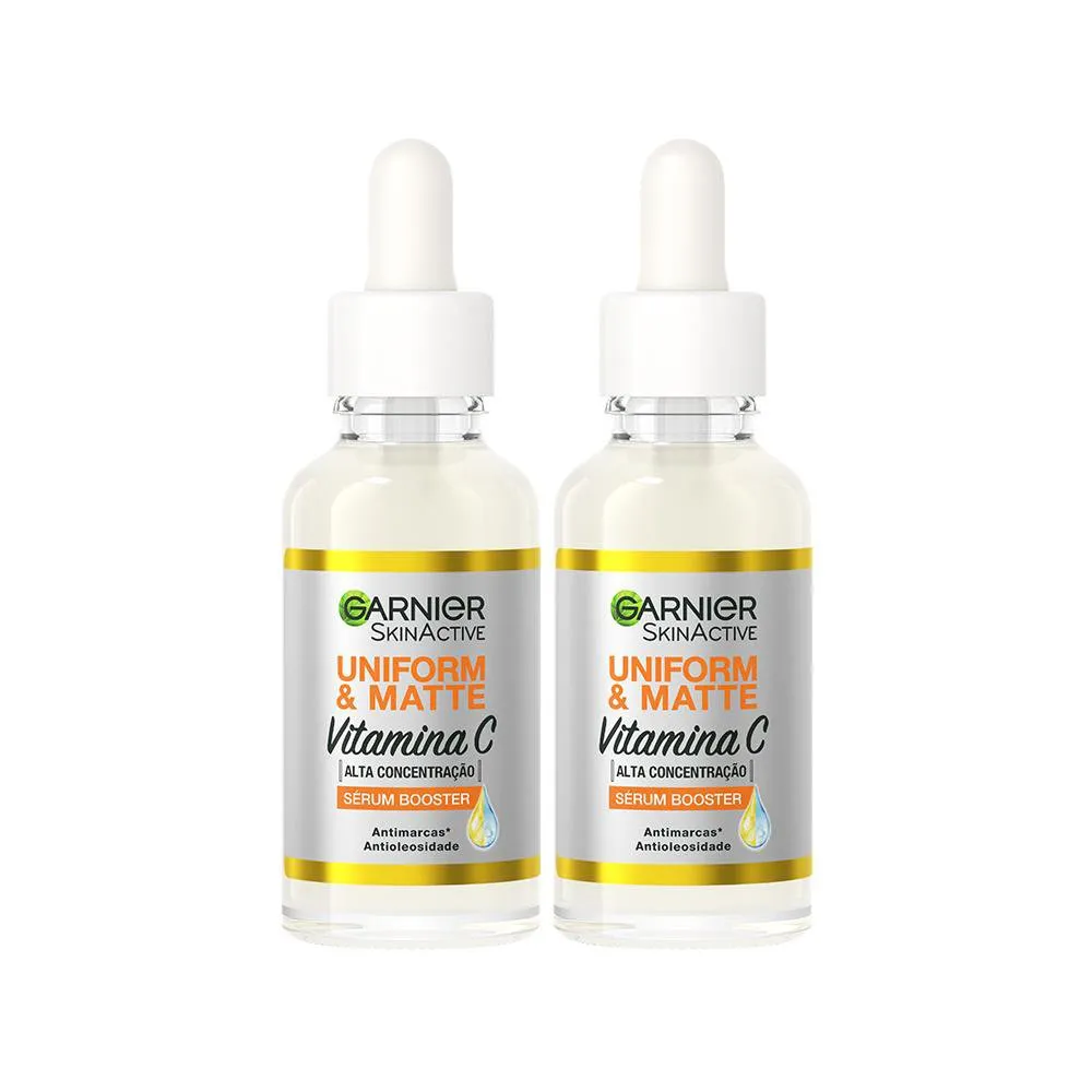 Kit Garnier Antimarcas - sérum facial Vitamina c com 2 unidades