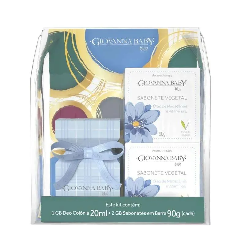 Kit Giovanna Baby Blue Colônia 20ml + 2 Sabonetes 90g — foto 2