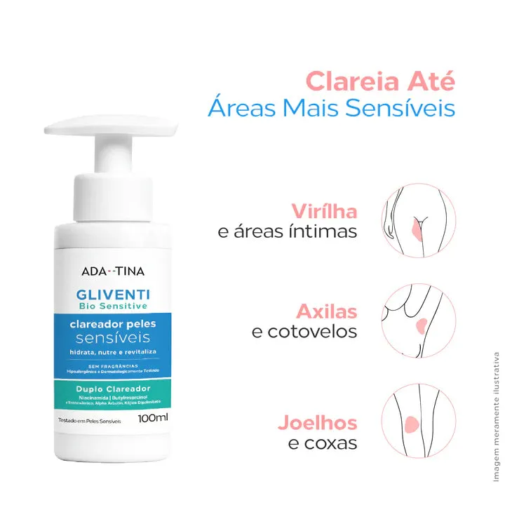 Kit Gliventi Clareador Íntimo e Hidratante Facial Reparador — foto 3