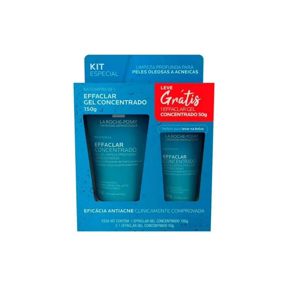 Kit La Roche-Posay Gel de Limpeza Facial Limpeza Profunda 150g 1 Uni + Gel de Limpeza Facial Limpeza Profunda 50g 1 Uni