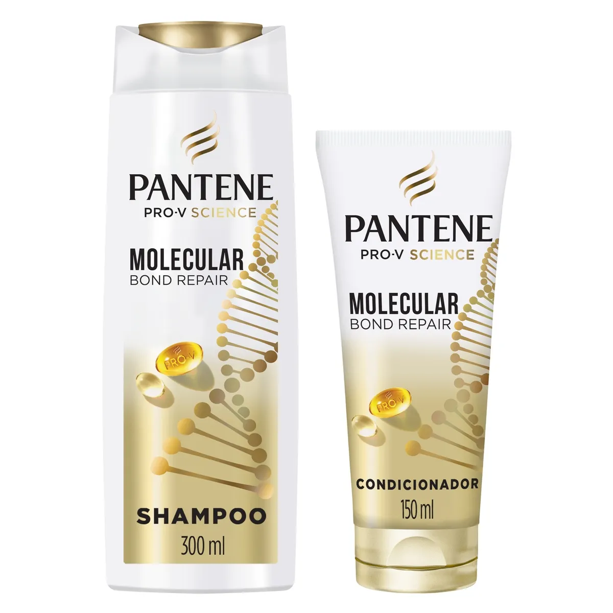 Kit Pantene Shampoo 300ml + Condicionador 150ml Molecular Bond Repair