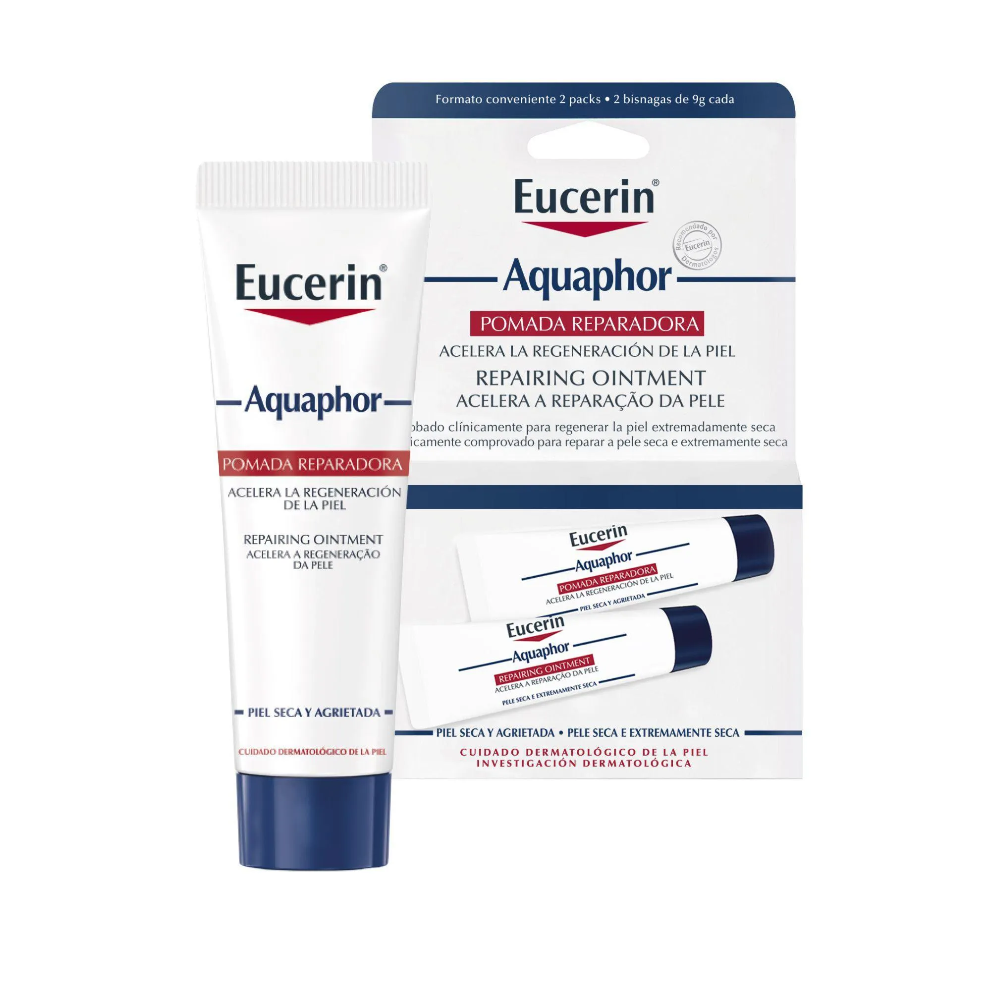 Kit Pomada Reparadora Eucerin Aquaphor Duo Pack 9g 2 Unidades — foto 2