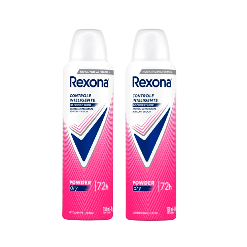 Kit Rexona 2 Uni Desodorante Rexona Power Dry Aerosol 150ml Cada