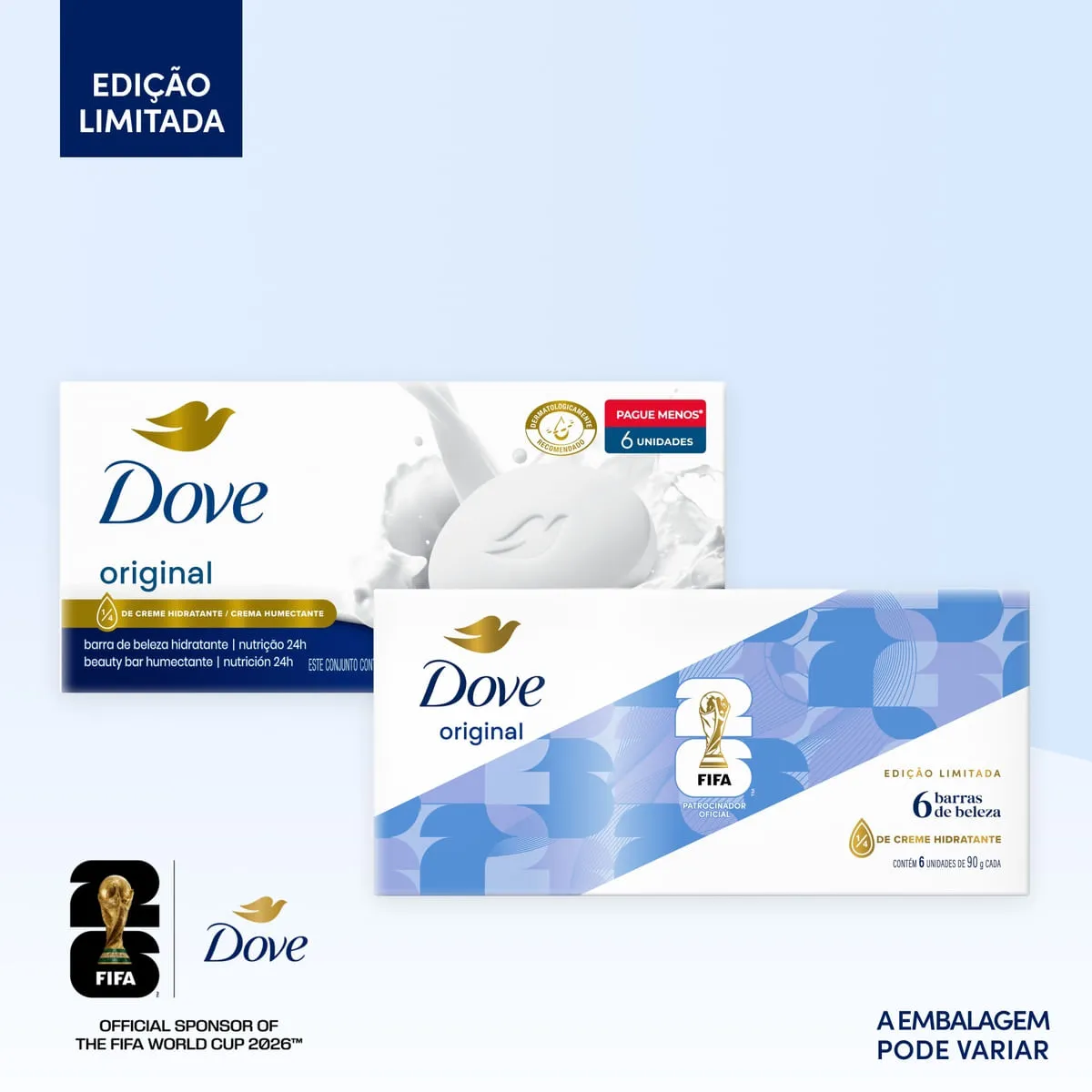 Kit Sabonete em Barra Dove Original Hidratante 90g 6 Unidades — foto 4