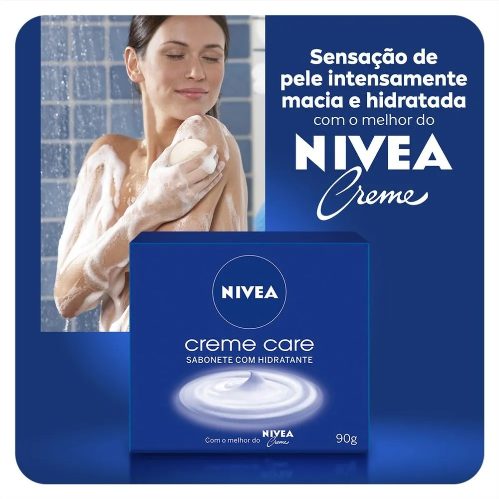 Kit Sabonete em Barra Nivea Creme Care 80g 6 Unidades — foto 2
