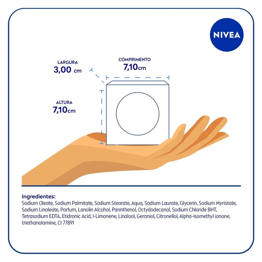 Kit Sabonete em Barra Nivea Creme Care 80g 6 Unidades — foto 7