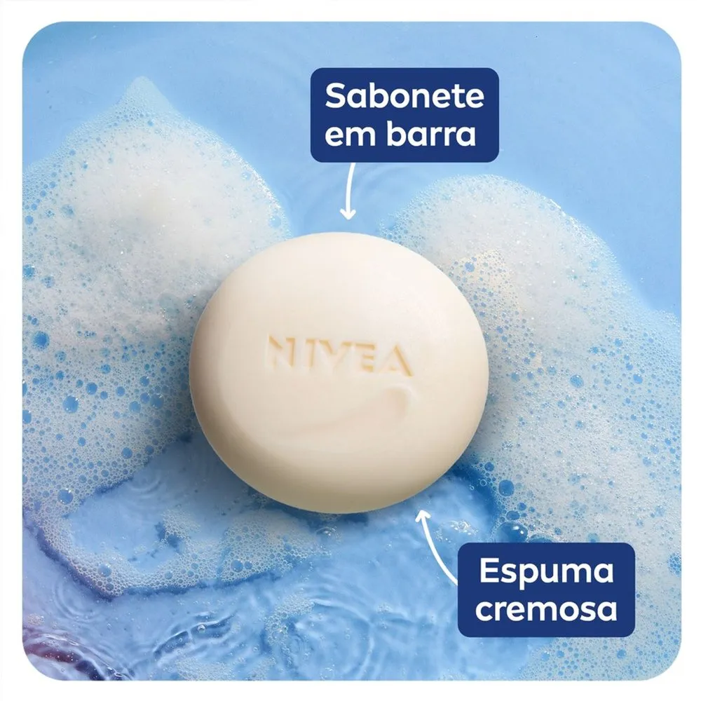 Kit Sabonete em Barra Nivea Creme Care 80g 6 Unidades — foto 4