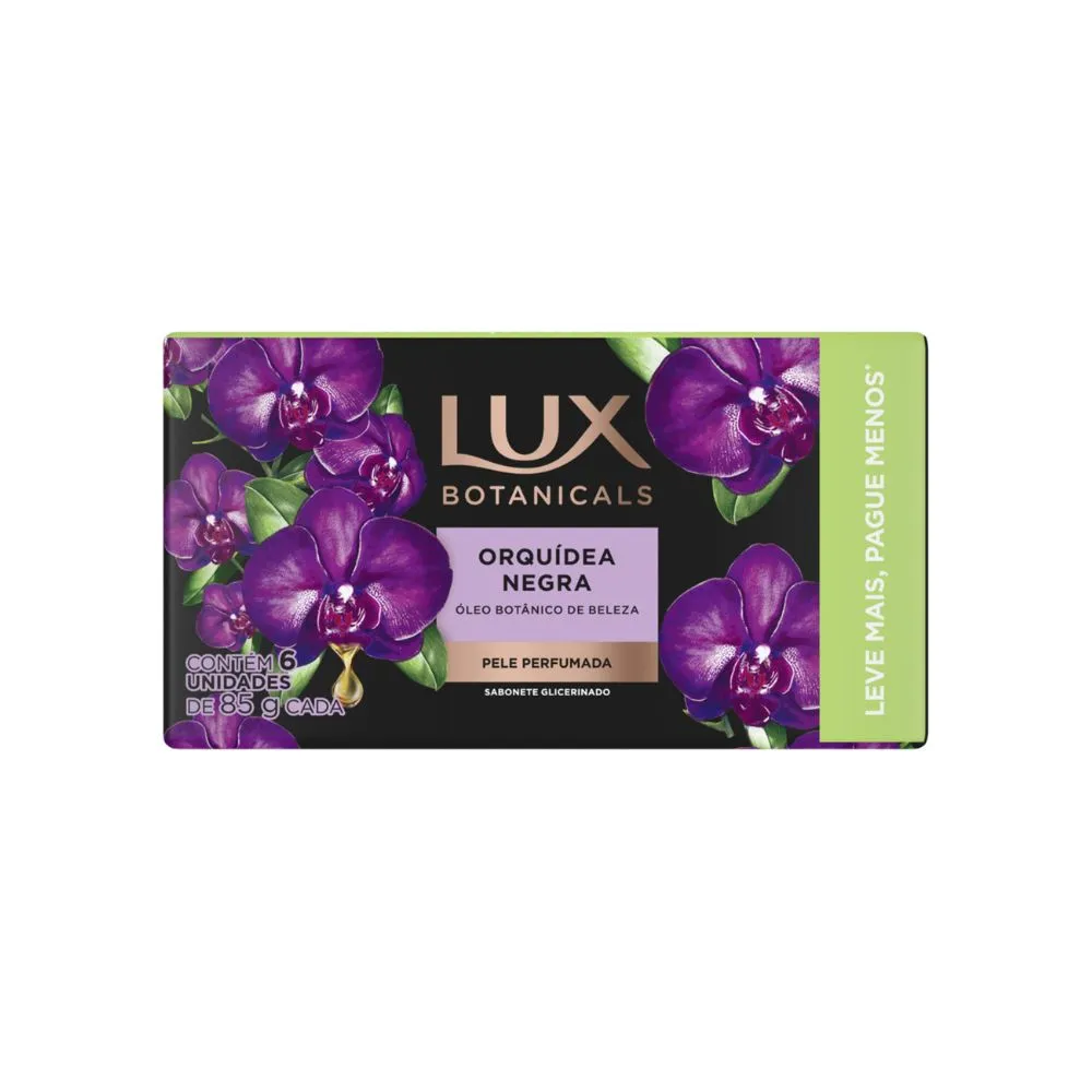 Kit Sabonete Glicerinado Lux Botanicals Orquídea Negra 85g 6 Unidades — foto 2