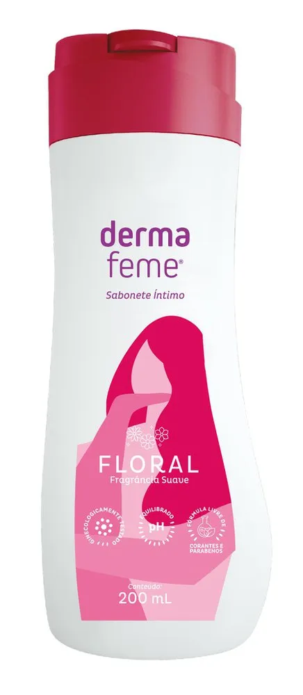 Kit Sabonete Íntimo Dermafeme Floral 200ml 2 Unidades — foto 4