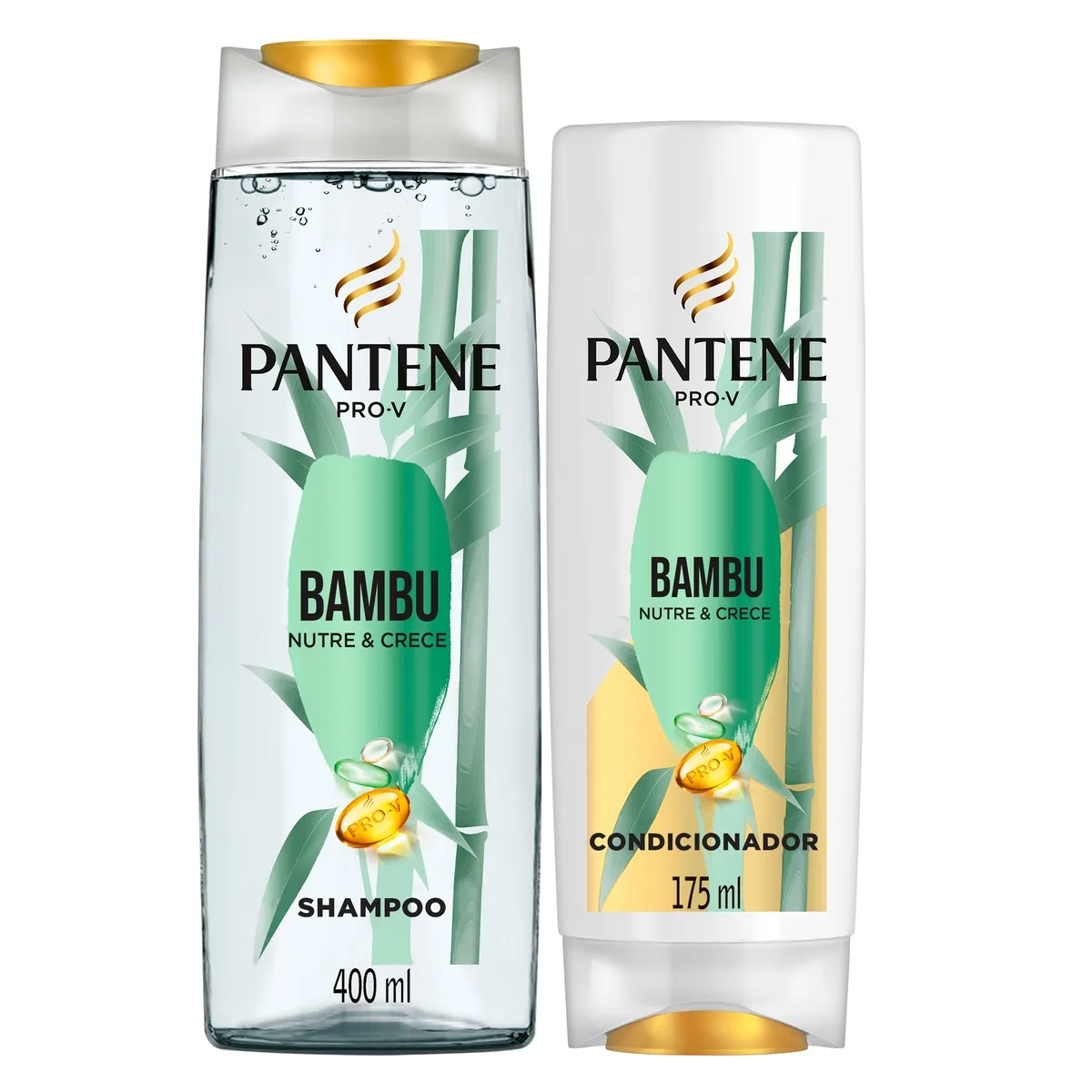 Kit Shampoo Pantene Pro-V Bambu 400ml 1 Unidade + Condicionador Pantene Pro-V Bambu 175ml 1 Unidade