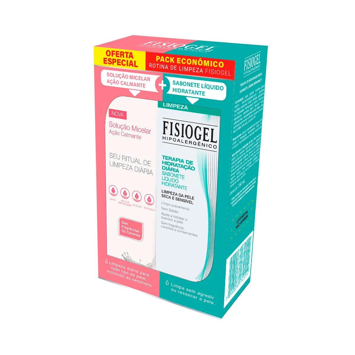 Kit Solução Micelar 200ml + Fisiogel sabonete Líquido 150ml