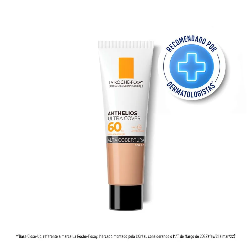 La Roche-Posay Anthelios Ultra Cover Cor 3.0 FPS 60 Protetor Solar Facial Com Cor 30g