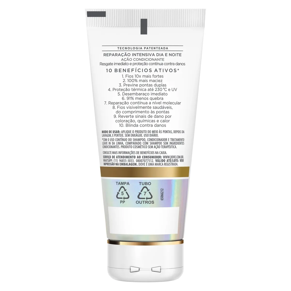 Leave-in Dove Bond Repair + Peptídeo 50ml — foto 3
