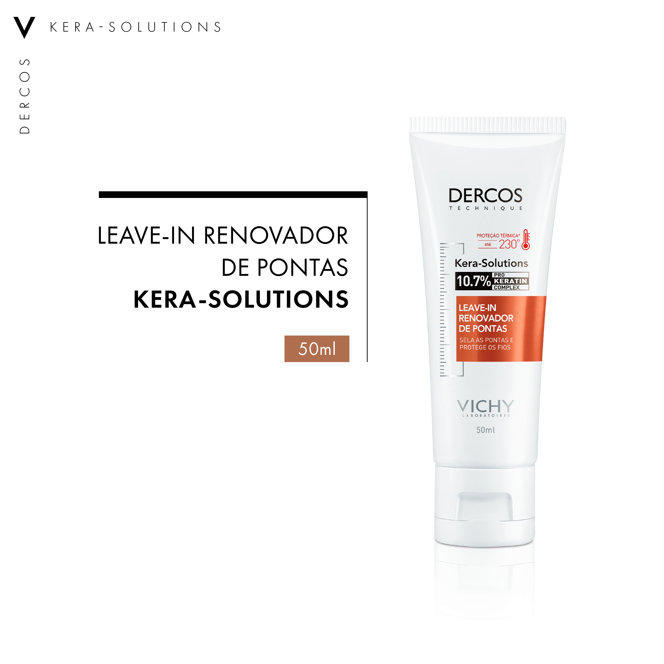 Leave-in Vichy Dercos Kera-Solutions Reparador de Pontas 50ml — foto 4