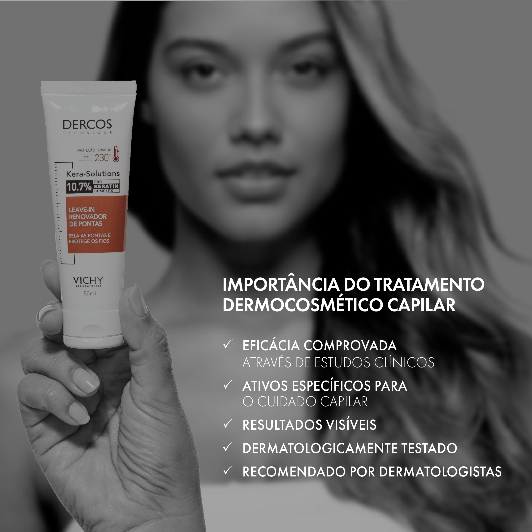 Leave-in Vichy Dercos Kera-Solutions Reparador de Pontas 50ml — foto 11