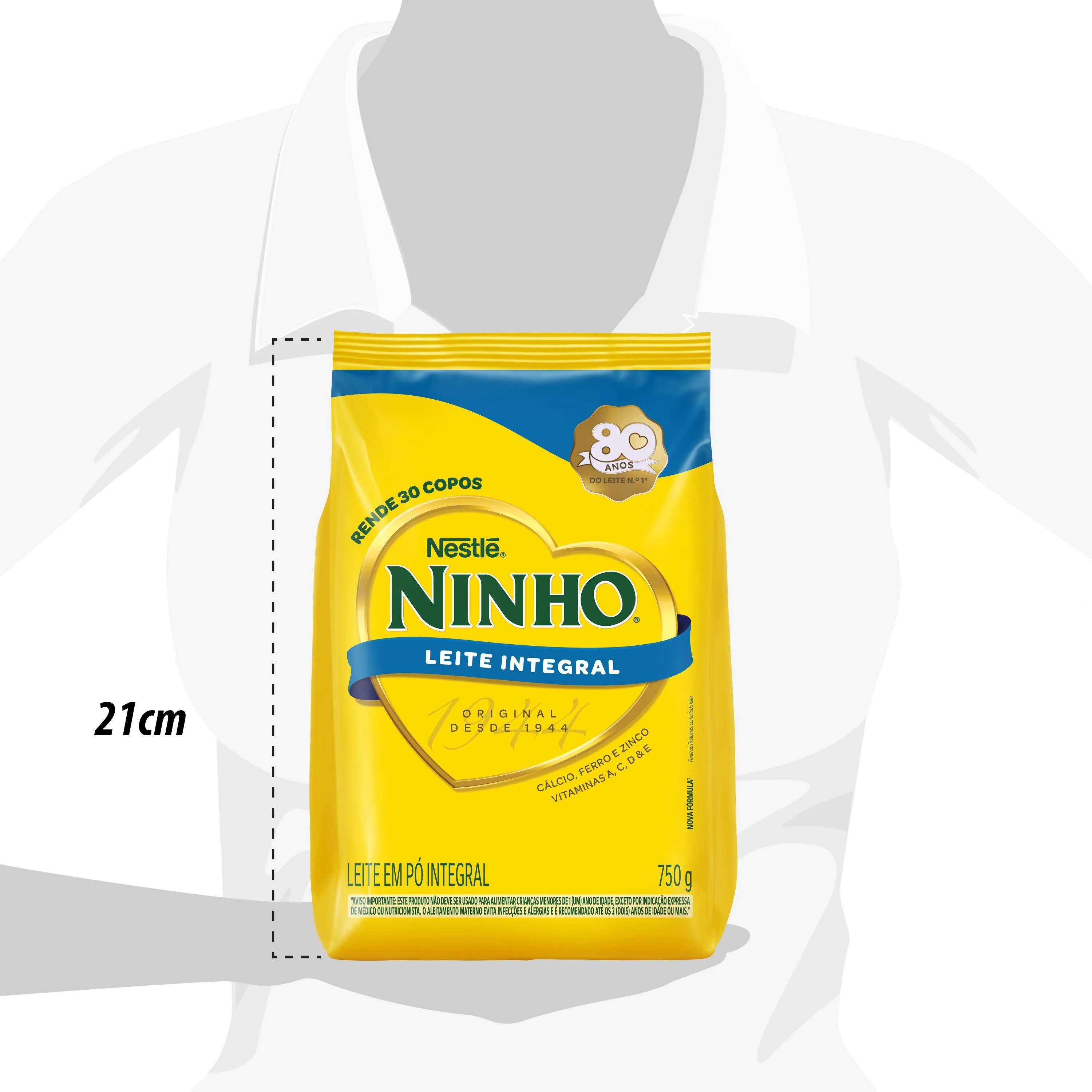 Leite em Pó Ninho Integral Sachet 750g — foto 3