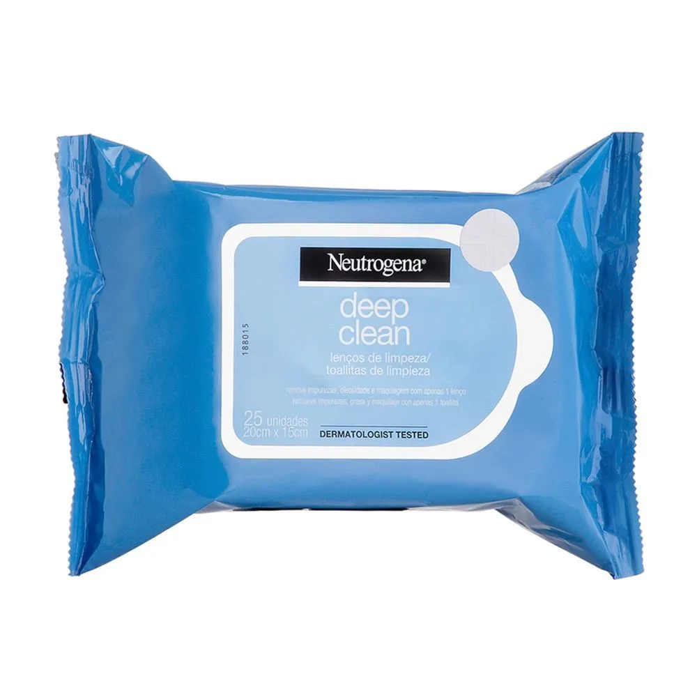 Lenço Demaquilante Neutrogena Deep Clean 25 unidades — foto 2