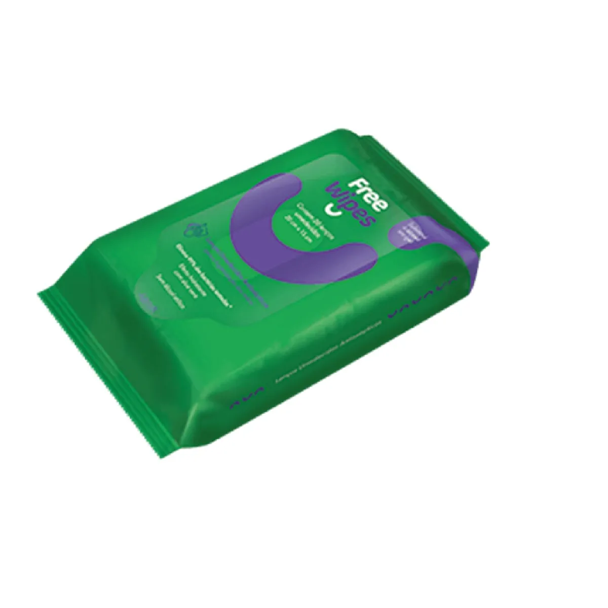 Lenço Umedecido Antisséptico Free Wipes Com 20 Unidades