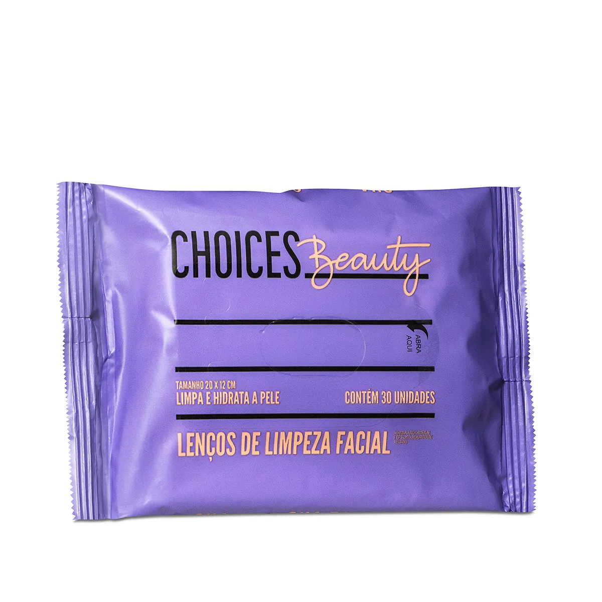 Lenços Demaquilantes Choice Beauty 30 Unidades