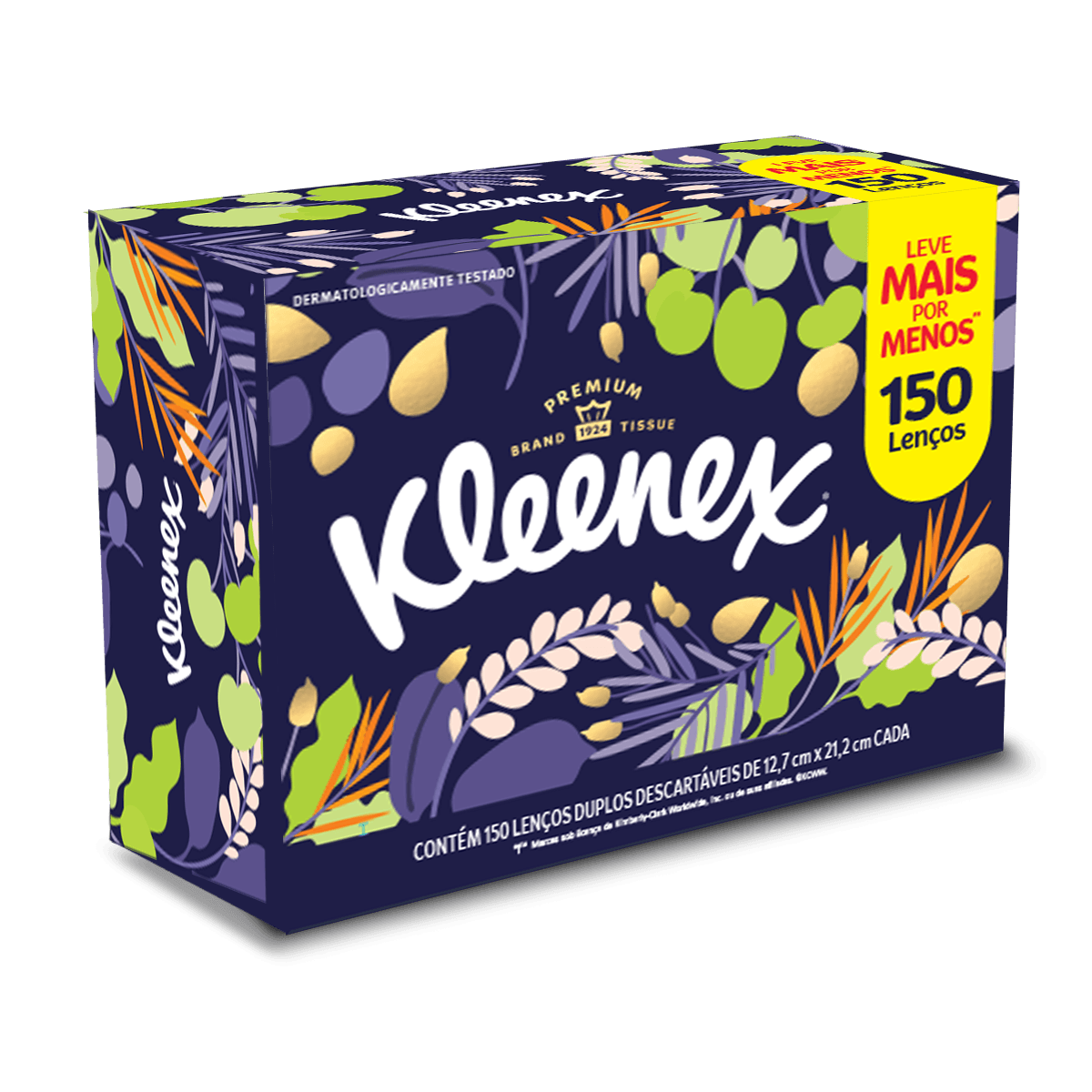 Lenços Kleenex Dia A Dia Original Com 150 Unidades — foto 2