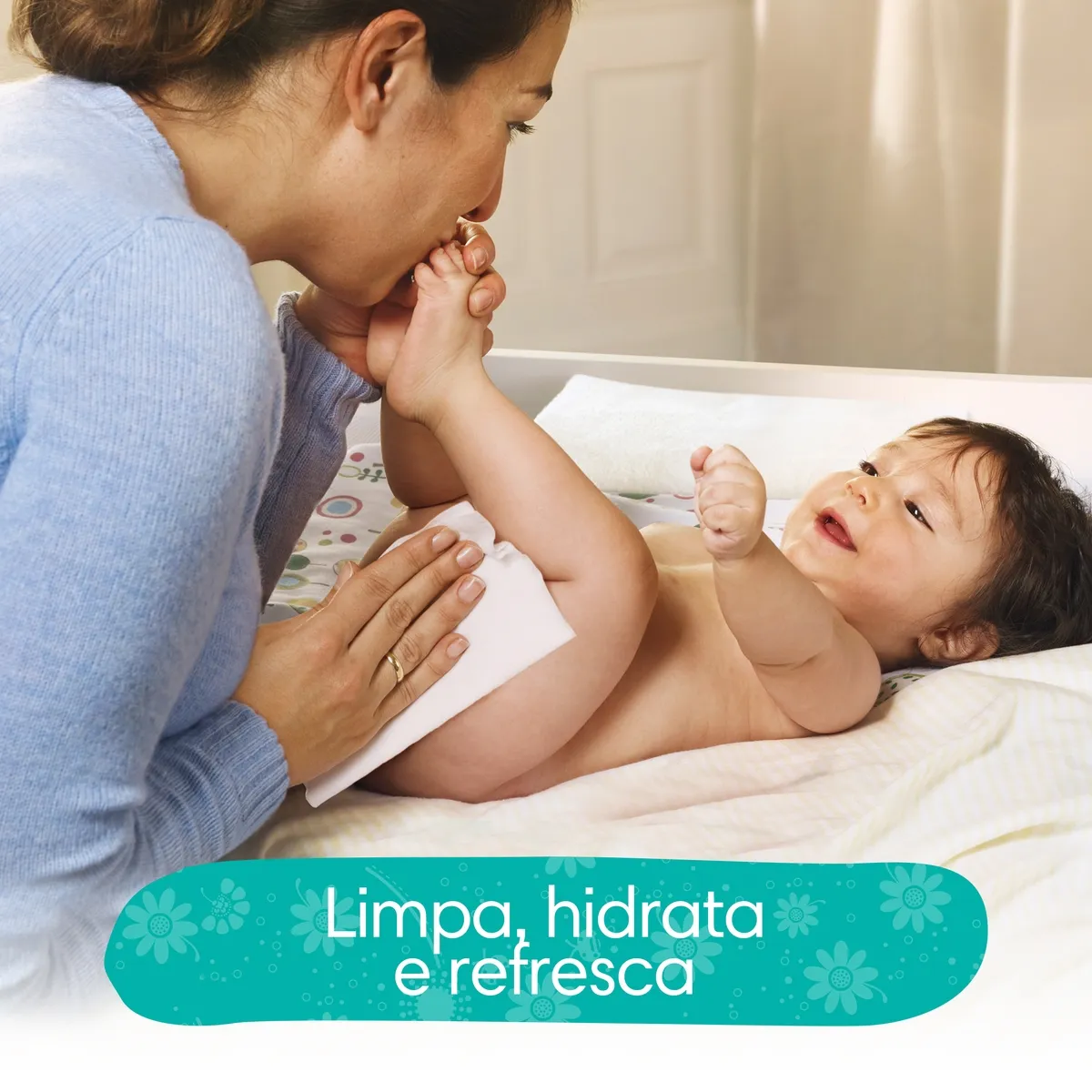 Lenços Umedecidos Pampers Aroma de Camomila 48 Unidades — foto 6