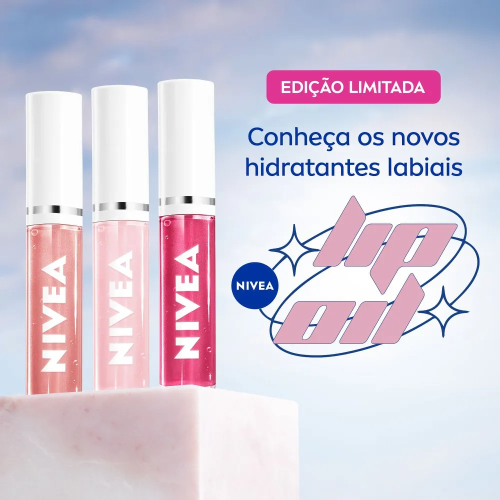 Lip OIl Nivea Brilho Nutritivo Pink Rock 5,5ml — foto 9
