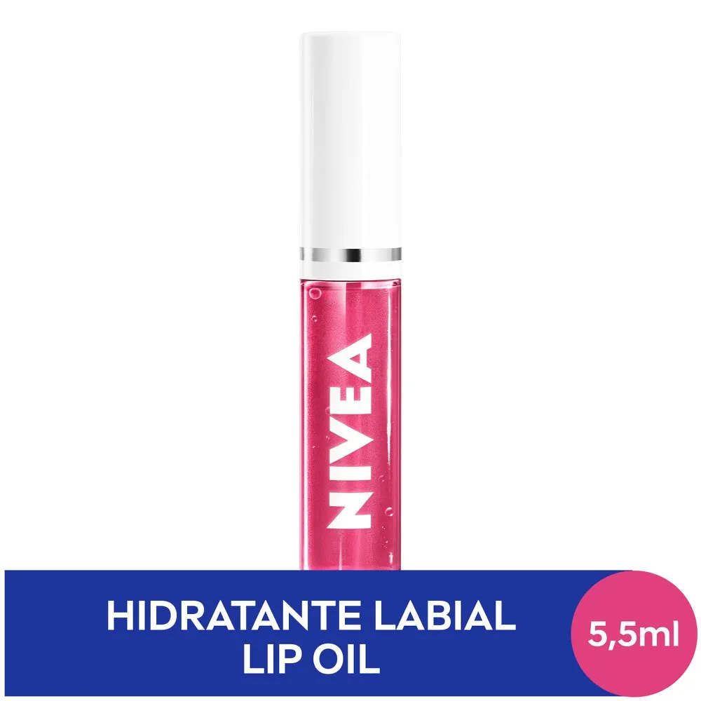 Lip OIl Nivea Brilho Nutritivo Pink Rock 5,5ml