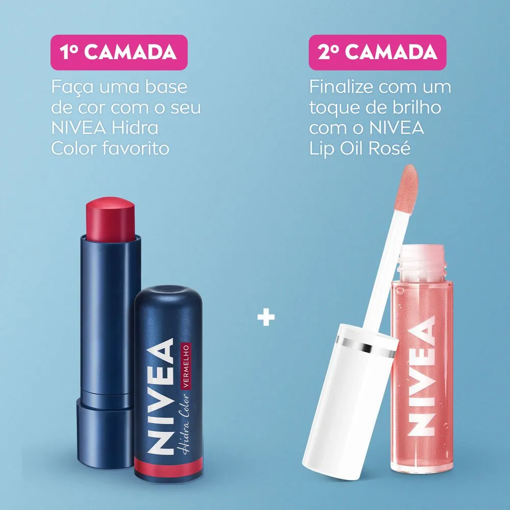 Lip OIl Nivea Brilho Nutritivo Rosé 5,5ml — foto 6