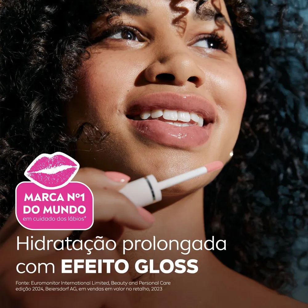 Lip OIl Nivea Brilho Nutritivo Rosé 5,5ml — foto 3