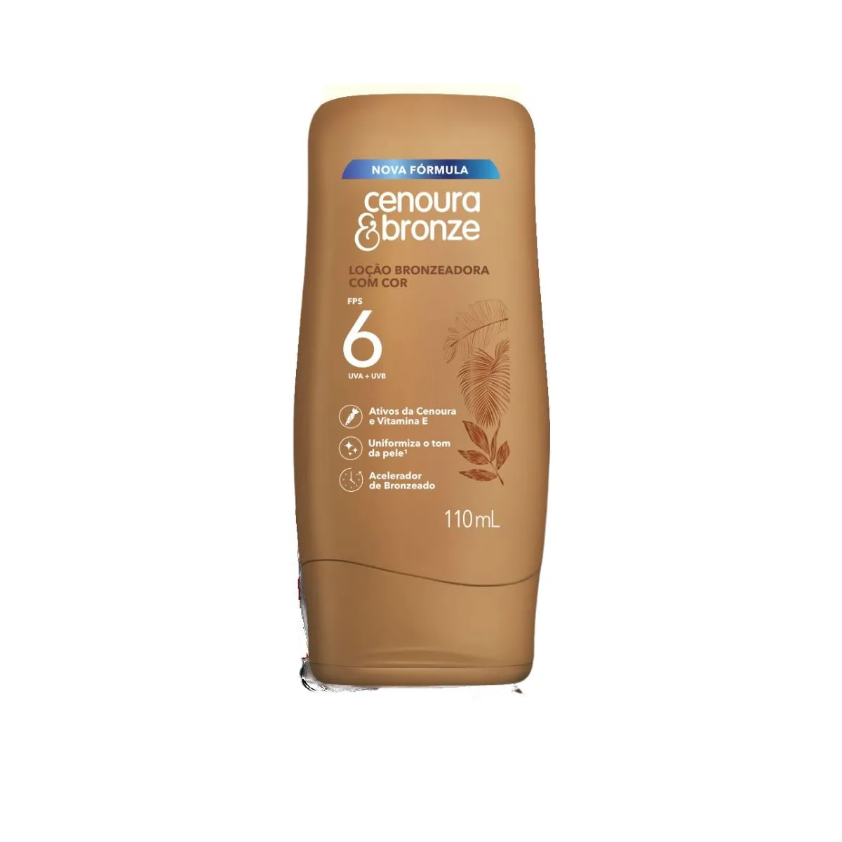 Loção Bronzeadora com Cor FPS 6 Cenoura & Bronze 110ml