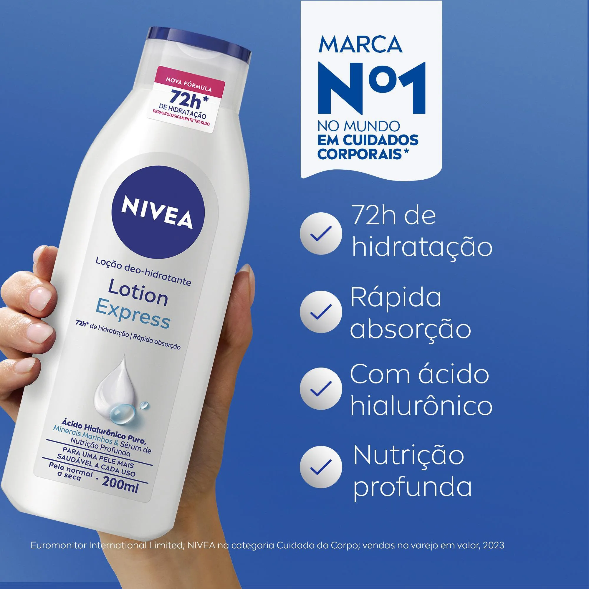 Loção Corporal Nivea Body Hidratante Pele Normal 200ml — foto 3