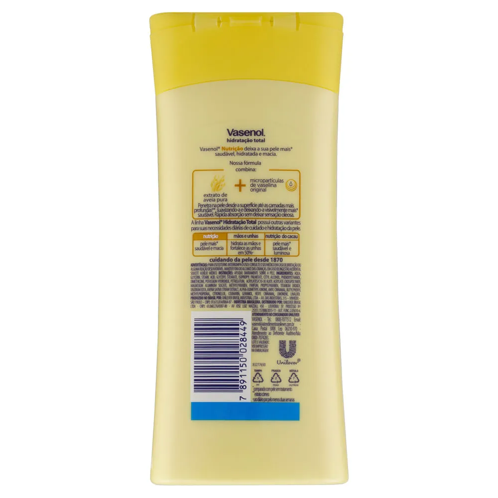 Loção Corporal Vasenol Hidratação Total Nutrição 200ml — foto 3