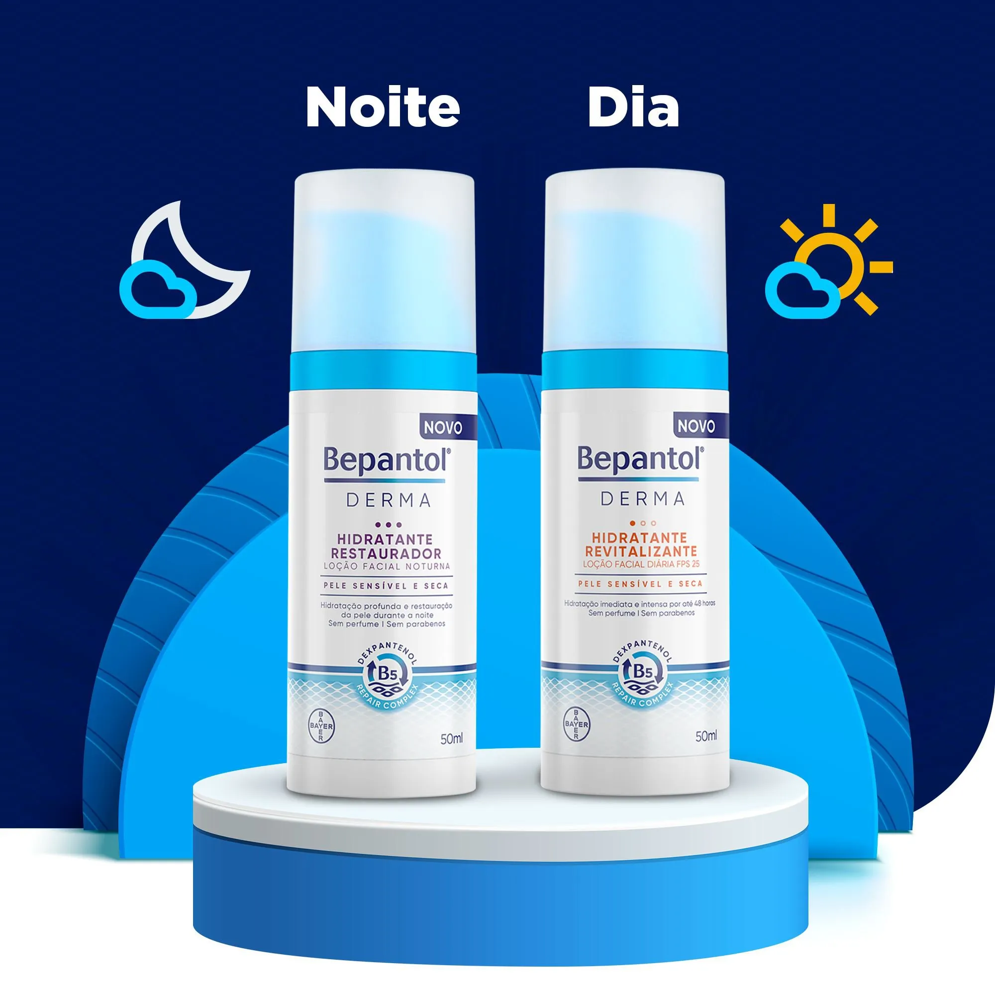 Loção Facial Bepantol Derma Hidratante Restaurador Noturna 50ml — foto 6
