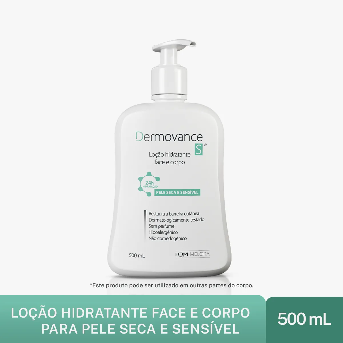 Loção Hidratante Dermovance S Peles Secas e Sensíveis 500ml
