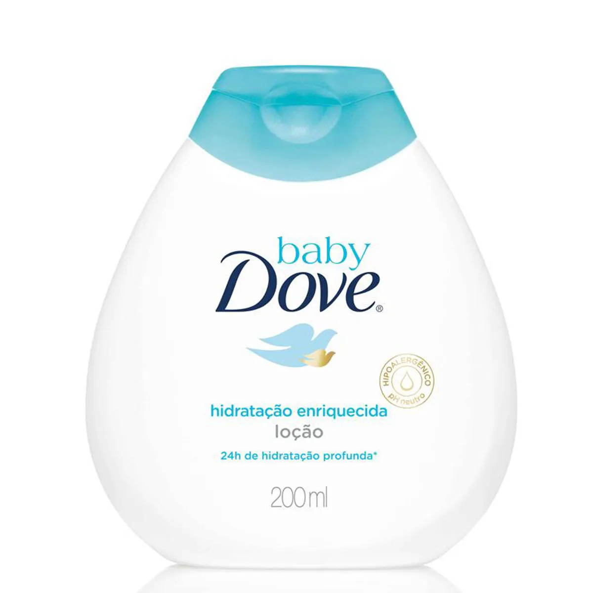 Loção Hidratante Infantil Baby Dove Hidratação Enriquecida Bebê Hipoalergênica 200ml