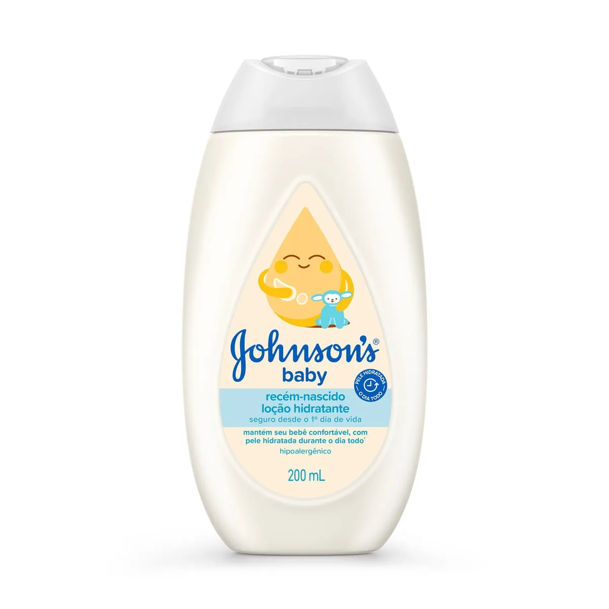 Loção Hidratante Infantil Johnson's Baby Recém-nascido Hipoalergênica 200ml — foto 3