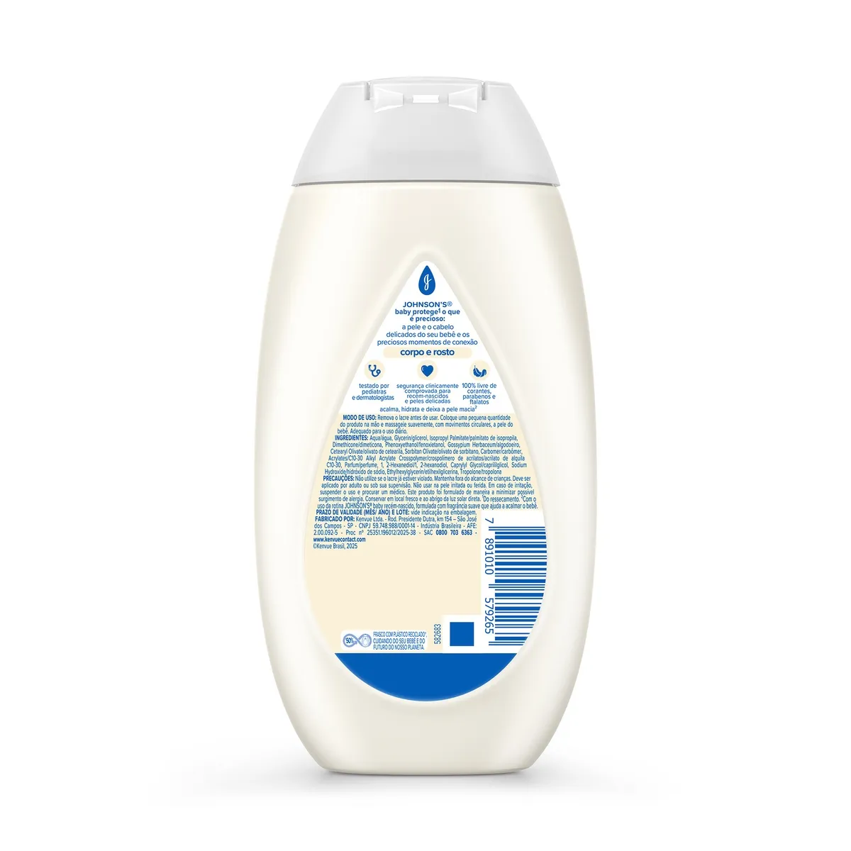 Loção Hidratante Infantil Johnson's Baby Recém-nascido Hipoalergênica 200ml — foto 2