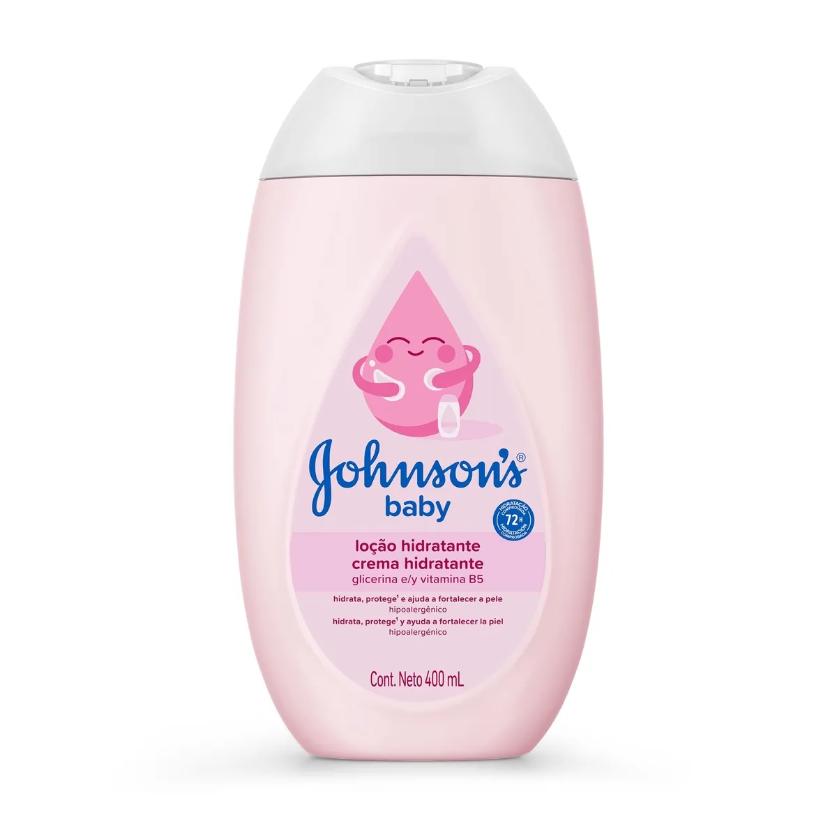 Loção Hidratante Infantil Johnson's Baby Uso Diário Hipoalergênico 400ml — foto 2