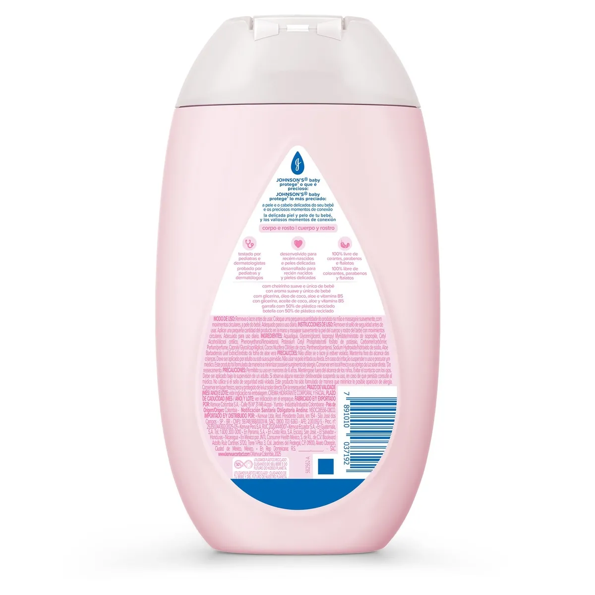 Loção Hidratante Infantil Johnson's Baby Uso Diário Hipoalergênico 400ml — foto 3
