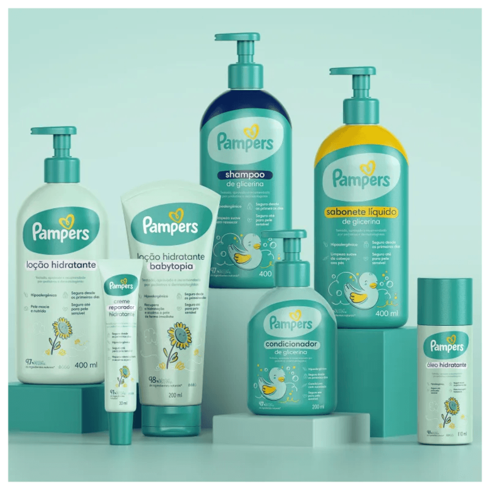 Loção Hidratante Infantil Pampers Bebê Girassol Hipoalergênica 200ml — foto 3