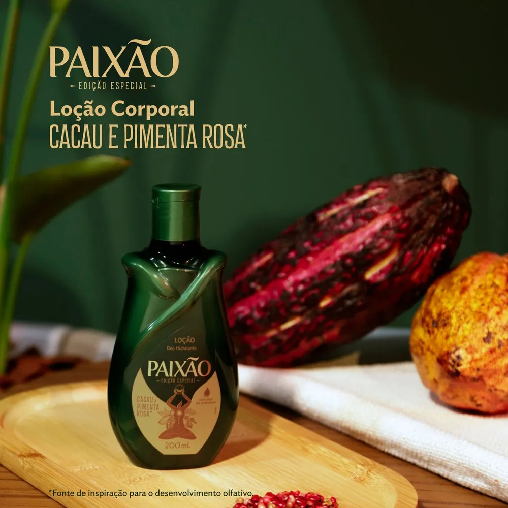 Loção Hidratante Paixão Cacau e Pimenta Rosa 200ml — foto 2