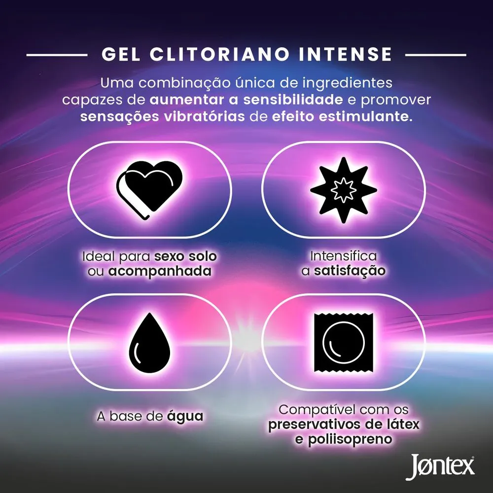 Lubrificante Íntimo Jontex Intense Gel Clitoriano 10g — foto 2