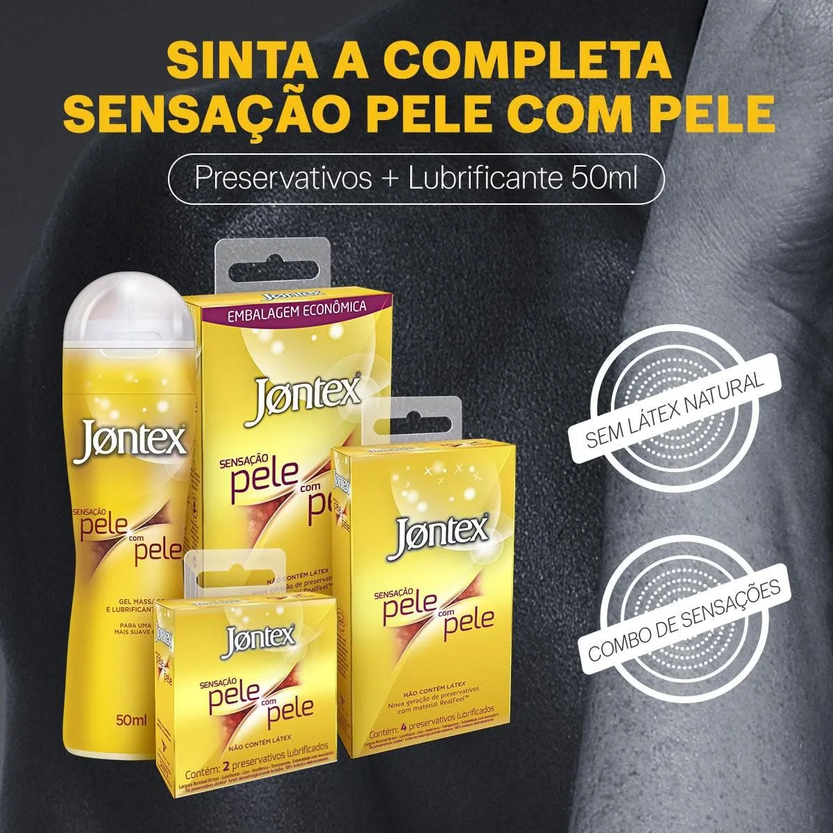 Lubrificante Íntimo Jontex Pele com Pele Base de Silicone 50g — foto 6