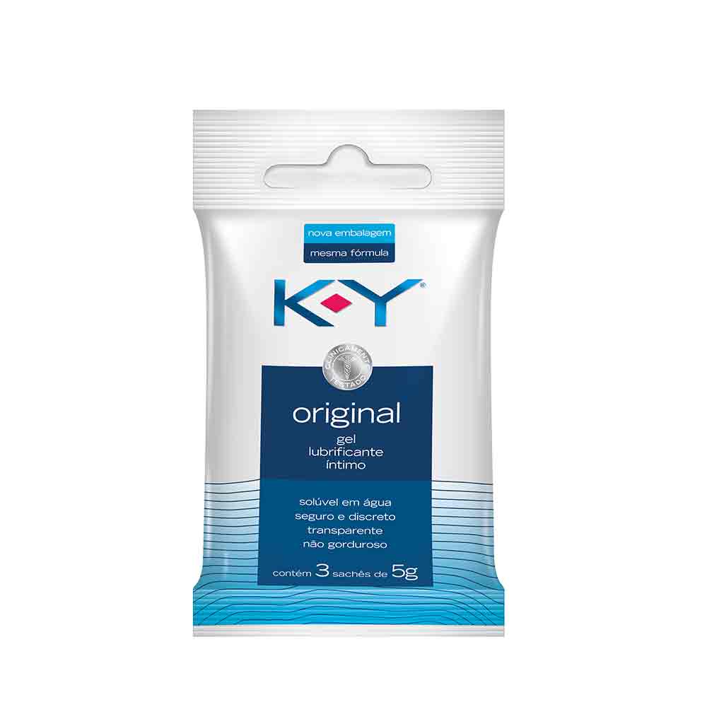 Lubrificante Íntimo K-Y Original 5g 3 sachês
