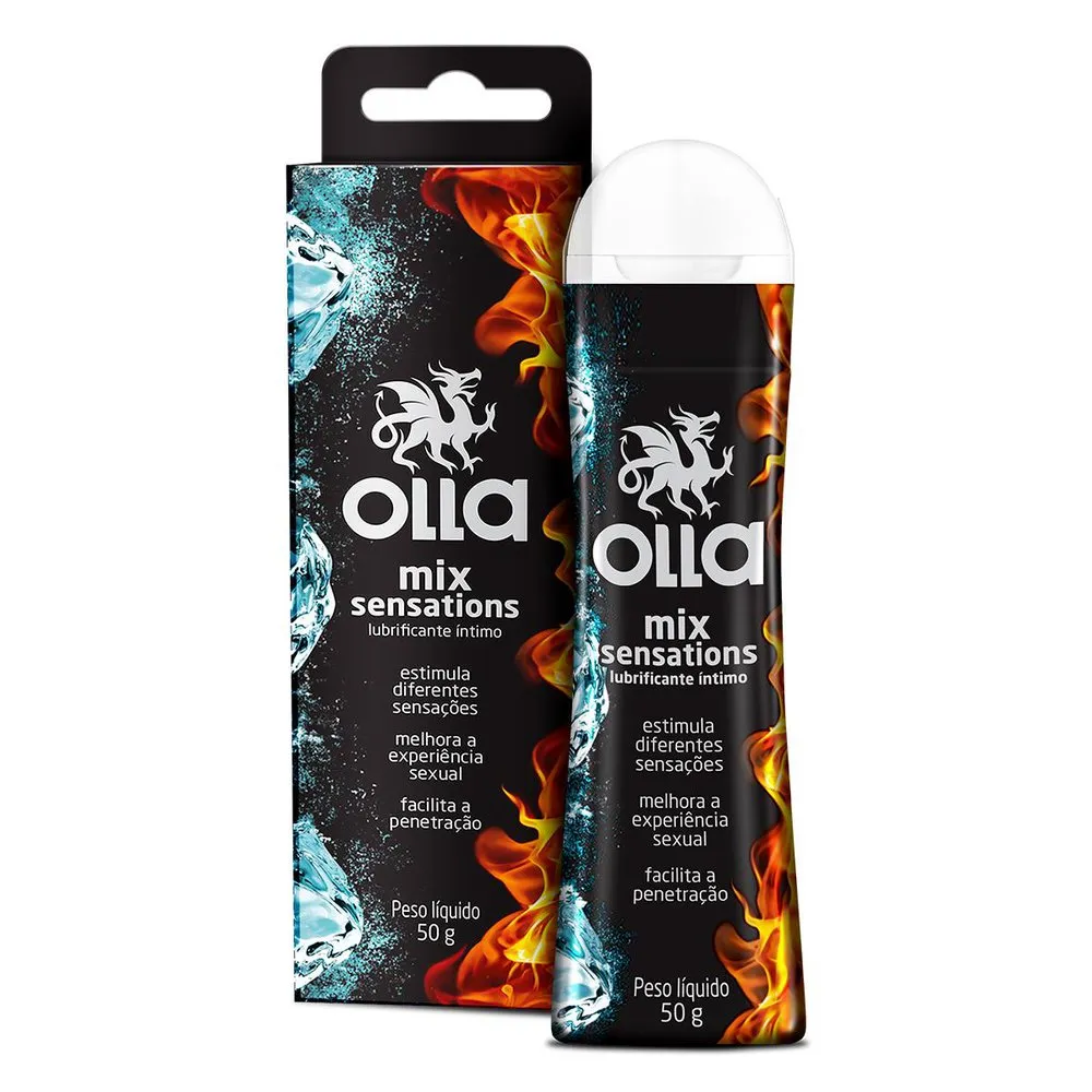 Lubrificante Íntimo Olla Mix Sensations Quente e Frio 50g