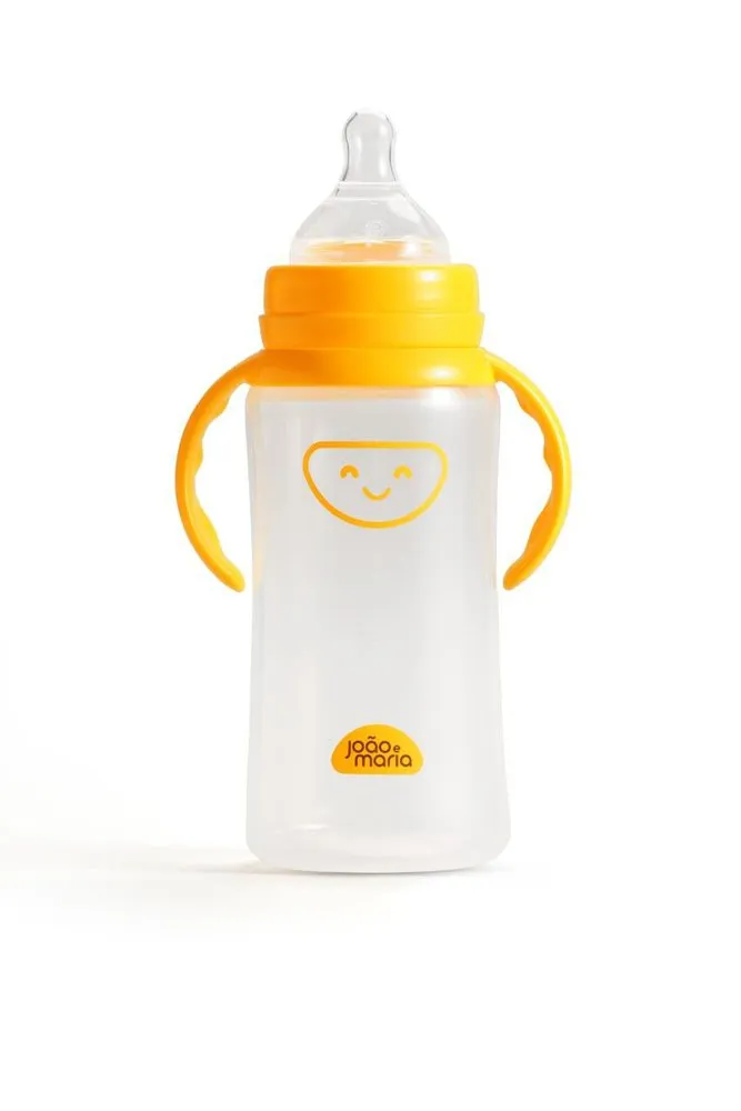 Mamadeira Joao E Maria Amarela Bico Orto 360ml — foto 3